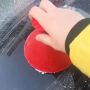 Multifunctional vehicle glass snow shovel 14.5*10.5cm - red