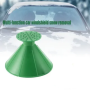 Multifunctional vehicle glass snow shovel 15.5*15.5cm - green