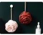 Myjka, gąbka do kąpieli w kształcie róży - różowa