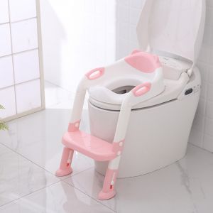 Nakładka drabinka na sedes wc ze stopniem - różowa