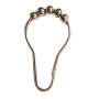 Nickel Roller Shower Ball Curtain Hooks