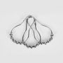 Nickel Roller Shower Ball Curtain Hooks