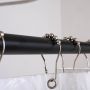 Nickel Roller Shower Ball Curtain Hooks