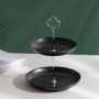 Nordic simple double-layer storage tray - black