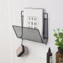 Nordic style mesh holder for newspapers 27*29cm - black ( Mesh holder)