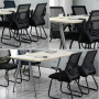 Office mesh chair,arch foot style - black
