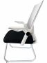 Office mesh chair, arch foot style - white/gray