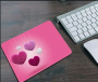 Office mouse pad 210*260*3 - Hearts on string