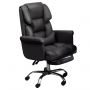 Office premium chair with footrest- Black