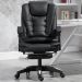 Office premium wheeled chair with footrest- Nylon stand