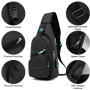 One arm sport backpack - black