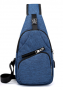 One arm sport backpack - blue