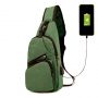 One arm sport backpack - green