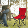 Outdoor portable folding chair- red