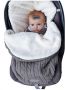 Outdoor warm baby knitting stroller sleeping bag - Dark Gray