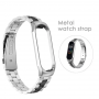 Pasek opaska Xiaomi Mi Band 3/ Xiaomi Mi Band 4 - srebrno czarna