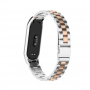 Pasek opaska Xiaomi Mi Band 3/ Xiaomi Mi Band 4 - srebrno rose gold