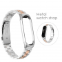 Pasek opaska Xiaomi Mi Band 3/ Xiaomi Mi Band 4 - srebrno rose gold