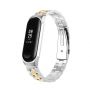 Pasek opaska Xiaomi Mi Band 3/ Xiaomi Mi Band 4 - srebrno złota