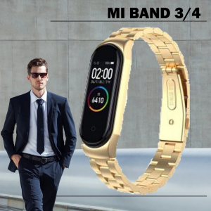 Pasek opaska Xiaomi Mi Band 3/ Xiaomi Mi Band 4 - złota