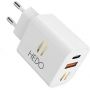 PD+ QC 3.0 Adapter charger HEDO USB(20W)- White