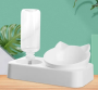 Pet Bowl Automatic Feeder 2 in 1-White