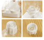Pet Bowl Automatic Feeder 2 in 1-White