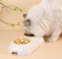 Pet bowl bone type - white