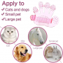 Pet cleaning brush Gloves- Pink