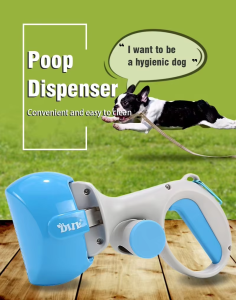 Pet fecal collector - blue