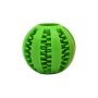 Pet silicone toy ball, teeth cleaning ball - green 6.3*6cm