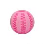 Pet silicone toy ball, teeth cleaning ball - pink 6.3*6cm