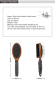 Pet wooden cleaning brush Dog hair brush bristle brush - 24*6.5*3.5 / CS01