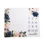 Photo blanket Keep the Moment - Dark Flowers