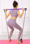 Pilates fitness stick, yoga equipment - purple