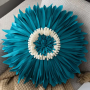 Pillowcase (Round Chrysanthemum) - Sky Blue 45cm