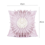 Pillowcase (Square Chrysanthemum) - Pink 45*45cm