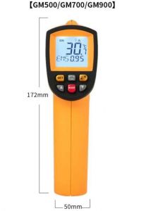 Pirometr / termometr bezdotykowy na podczerwień GM700 Profesjonalny