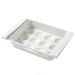 Plastic 12 squares egg storage tray - white
