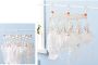 Plastic folding clothes hanger-19 clips -white