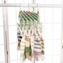 Plastic folding clothes hanger-29 clips -green