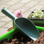 Plastic garden scoop- Dark green