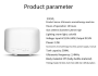 Plastic Incense Burner/Aroma Diffuser with Night Lamp