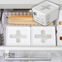 Plastic storage box （Medium Size)-white