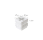Plastic storage box（Small Size)-white