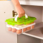 Pojemnik / pudełko na jajka do lodówki na 24szt - zielone