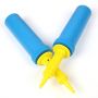 Pompka ręczna do napełniania balonów Profesjonalna - żółto niebieska