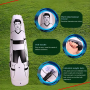 Portable football wall inflatable column - white