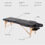 Portable Massage Bed - Black Color
