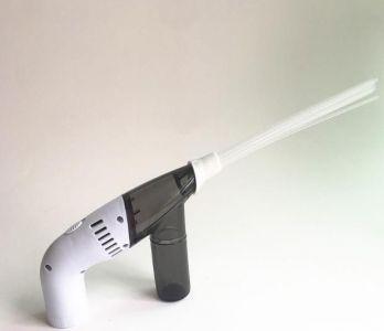 Portable straw vacuum cleaner